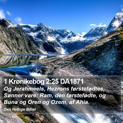 1 Krønikebog 2:25 DA1871 Bible Verse Image