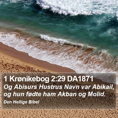 1 Krønikebog 2:29 DA1871 Bible Verse Image