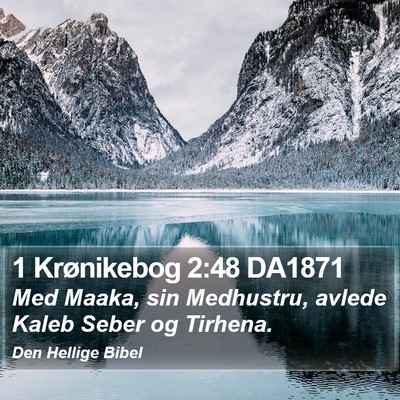 1 Krønikebog 2:48 DA1871 Bible Verse Image