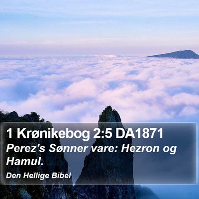 1 Krønikebog 2:5 DA1871 Bible Verse Image