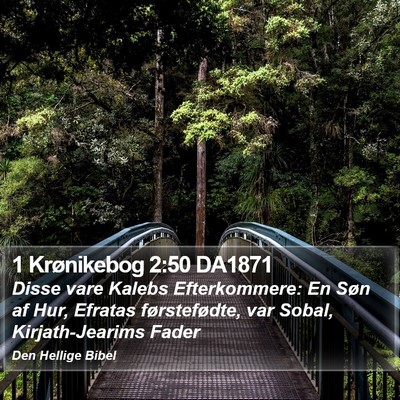 1 Krønikebog 2:50 DA1871 Bible Verse Image