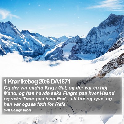 1 Krønikebog 20:6 DA1871 Bible Verse Image