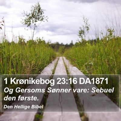 1 Krønikebog 23:16 DA1871 Bible Verse Image