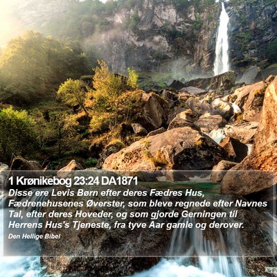 1 Krønikebog 23:24 DA1871 Bible Verse Image