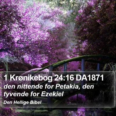 1 Krønikebog 24:16 DA1871 Bible Verse Image