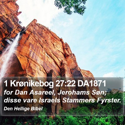 1 Krønikebog 27:22 DA1871 Bible Verse Image