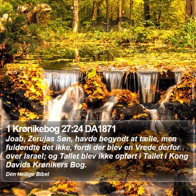 1 Krønikebog 27:24 DA1871 Bible Verse Image