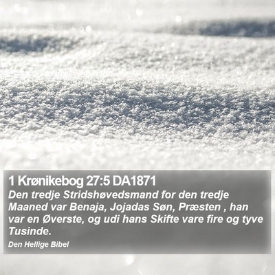 1 Krønikebog 27:5 DA1871 Bible Verse Image