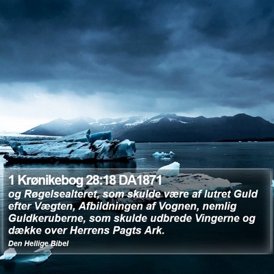 1 Krønikebog 28:18 DA1871 Bible Verse Image