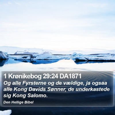 1 Krønikebog 29:24 DA1871 Bible Verse Image