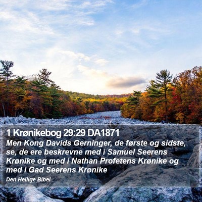 1 Krønikebog 29:29 DA1871 Bible Verse Image