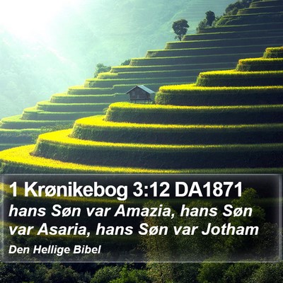 1 Krønikebog 3:12 DA1871 Bible Verse Image