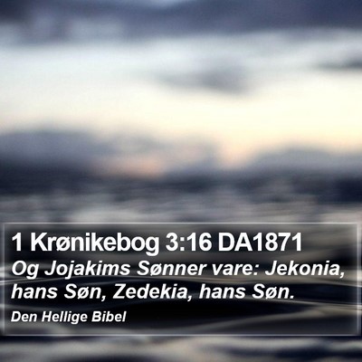 1 Krønikebog 3:16 DA1871 Bible Verse Image