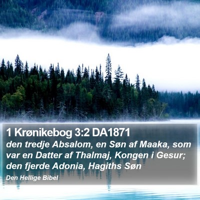 1 Krønikebog 3:2 DA1871 Bible Verse Image