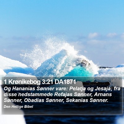 1 Krønikebog 3:21 DA1871 Bible Verse Image