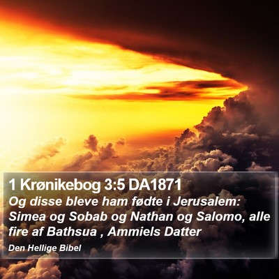 1 Krønikebog 3:5 DA1871 Bible Verse Image