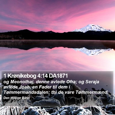 1 Krønikebog 4:14 DA1871 Bible Verse Image