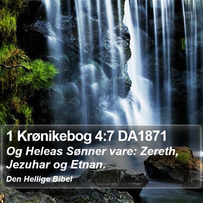 1 Krønikebog 4:7 DA1871 Bible Verse Image
