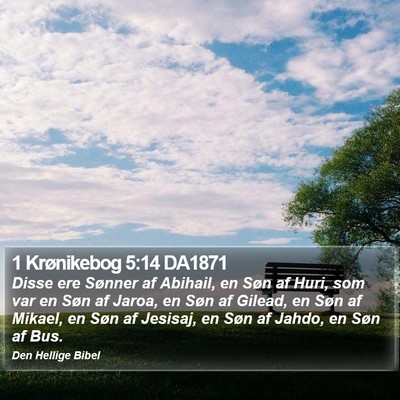 1 Krønikebog 5:14 DA1871 Bible Verse Image
