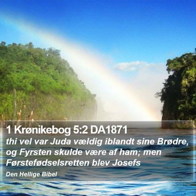 1 Krønikebog 5:2 DA1871 Bible Verse Image