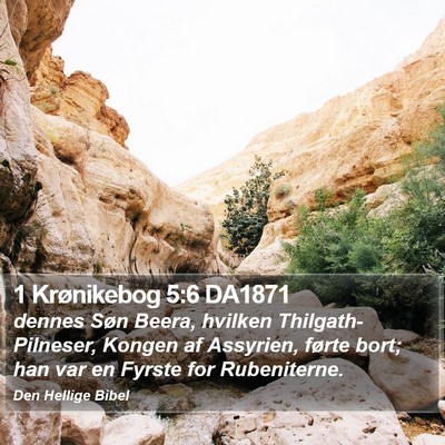 1 Krønikebog 5:6 DA1871 Bible Verse Image