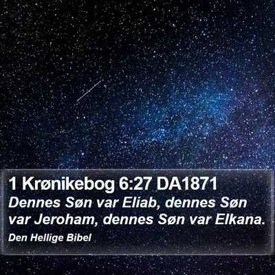 1 Krønikebog 6:27 DA1871 Bible Verse Image
