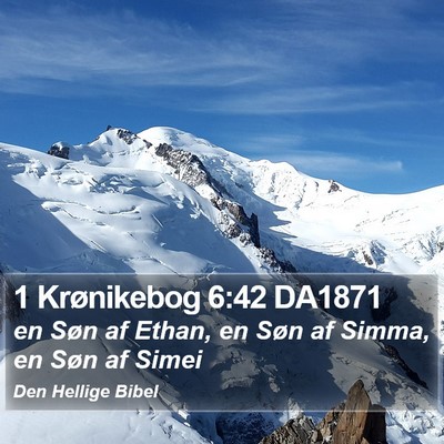 1 Krønikebog 6:42 DA1871 Bible Verse Image