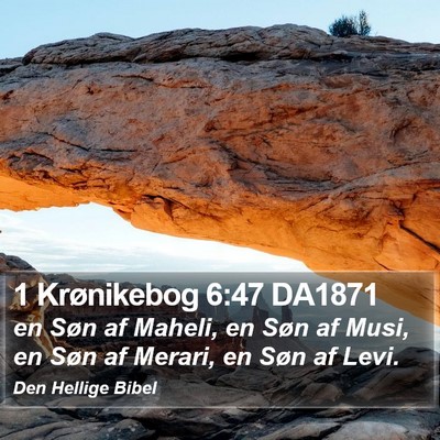 1 Krønikebog 6:47 DA1871 Bible Verse Image