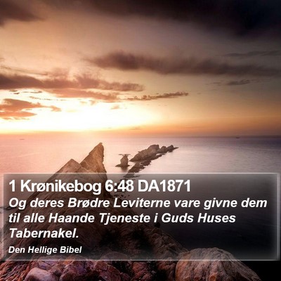 1 Krønikebog 6:48 DA1871 Bible Verse Image
