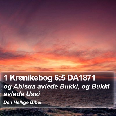 1 Krønikebog 6:5 DA1871 Bible Verse Image