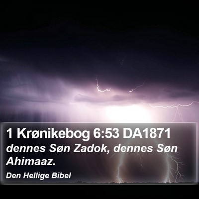 1 Krønikebog 6:53 DA1871 Bible Verse Image