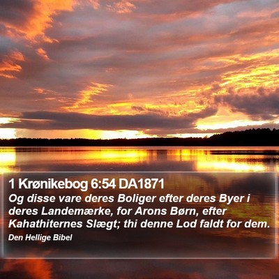 1 Krønikebog 6:54 DA1871 Bible Verse Image
