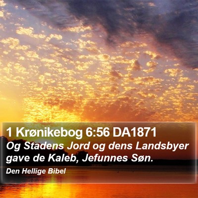 1 Krønikebog 6:56 DA1871 Bible Verse Image