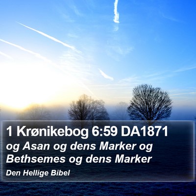 1 Krønikebog 6:59 DA1871 Bible Verse Image