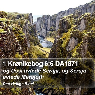 1 Krønikebog 6:6 DA1871 Bible Verse Image