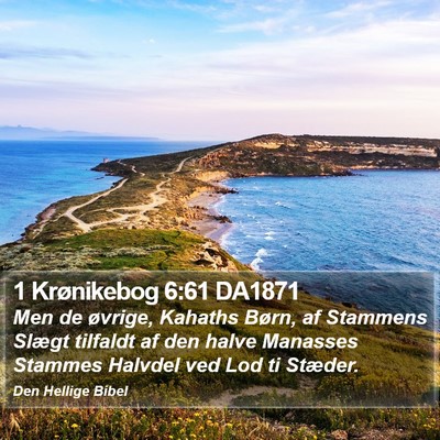 1 Krønikebog 6:61 DA1871 Bible Verse Image