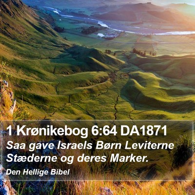 1 Krønikebog 6:64 DA1871 Bible Verse Image
