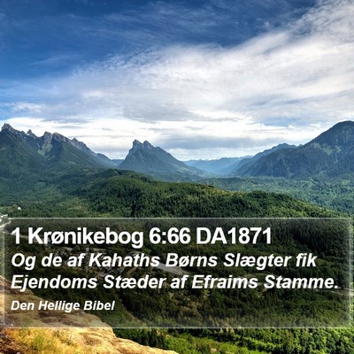 1 Krønikebog 6:66 DA1871 Bible Verse Image