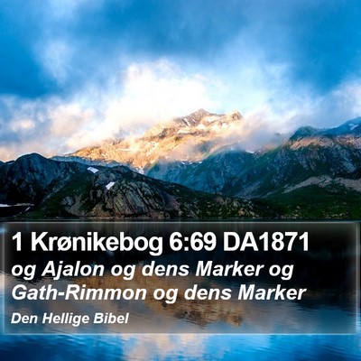 1 Krønikebog 6:69 DA1871 Bible Verse Image