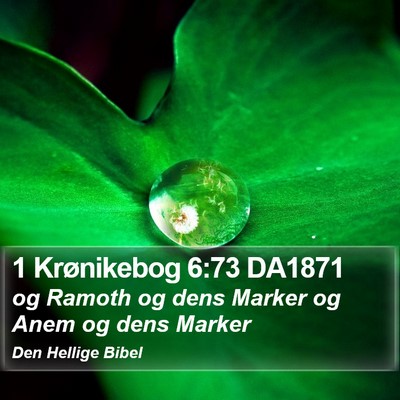 1 Krønikebog 6:73 DA1871 Bible Verse Image