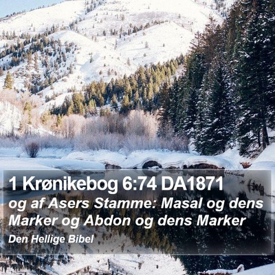 1 Krønikebog 6:74 DA1871 Bible Verse Image