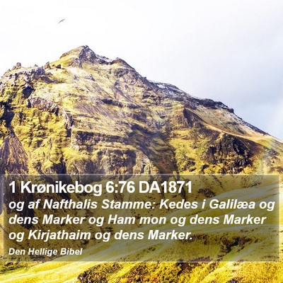 1 Krønikebog 6:76 DA1871 Bible Verse Image