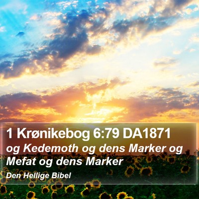 1 Krønikebog 6:79 DA1871 Bible Verse Image