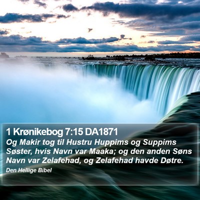 1 Krønikebog 7:15 DA1871 Bible Verse Image