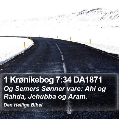 1 Krønikebog 7:34 DA1871 Bible Verse Image