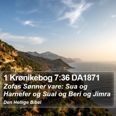 1 Krønikebog 7:36 DA1871 Bible Verse Image