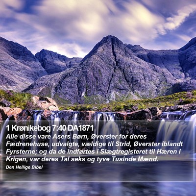 1 Krønikebog 7:40 DA1871 Bible Verse Image
