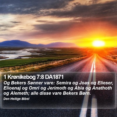 1 Krønikebog 7:8 DA1871 Bible Verse Image
