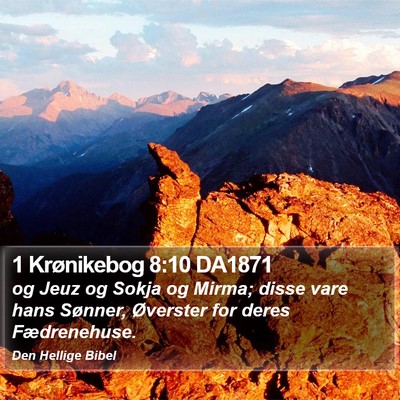 1 Krønikebog 8:10 DA1871 Bible Verse Image
