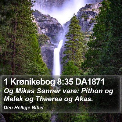 1 Krønikebog 8:35 DA1871 Bible Verse Image